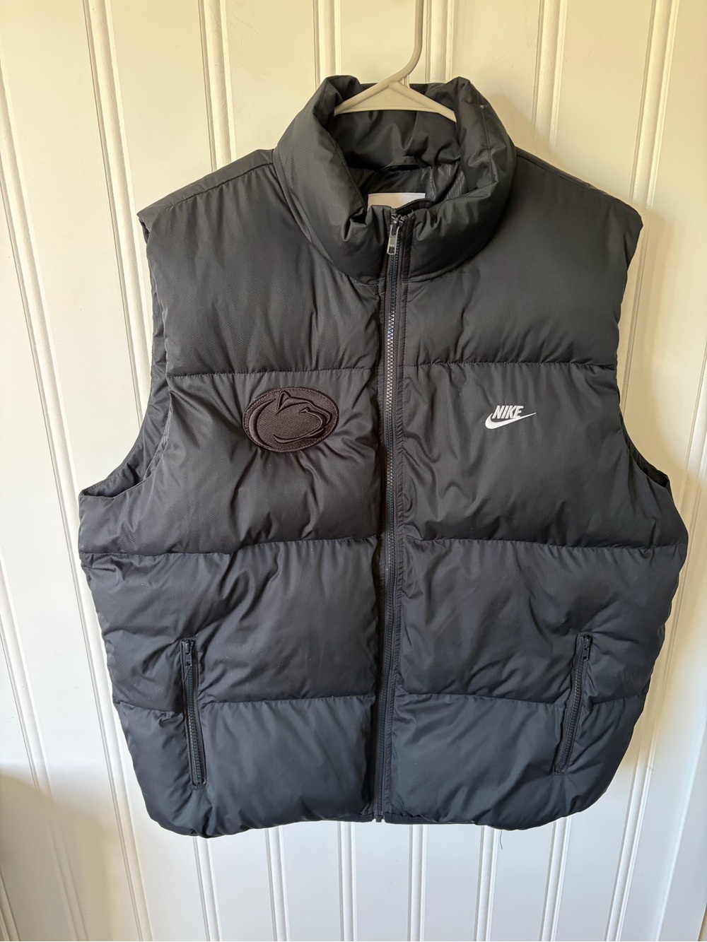 Penn State Football Coach Issued Nike PrimaLoft Puffer Vest SZ L James Franklin